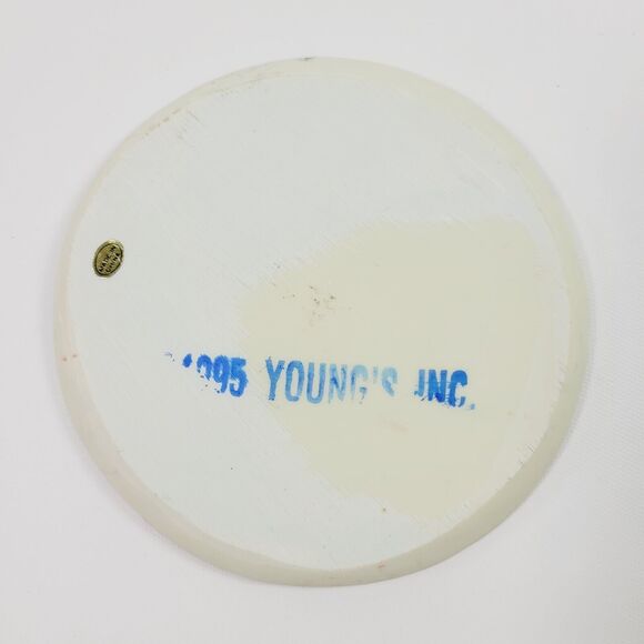 Vintage Youngs Christmas Santa Miniature Tea Set Holiday 1995 Resin - Picture 3 of 9